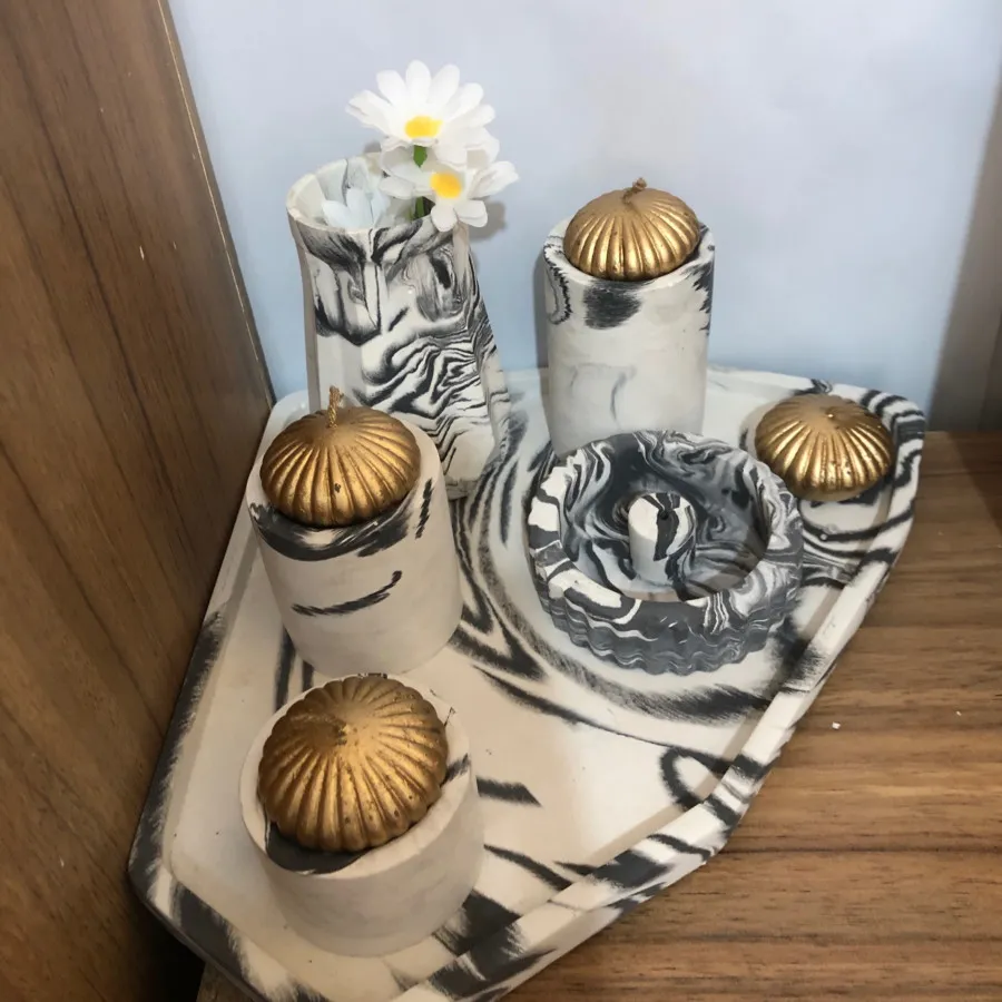 ست پنج تیکه سنگ مصنوعی