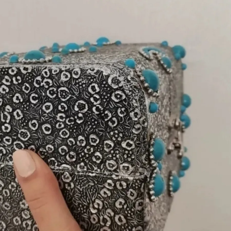 جا جواهری فیروزه آبی کوب