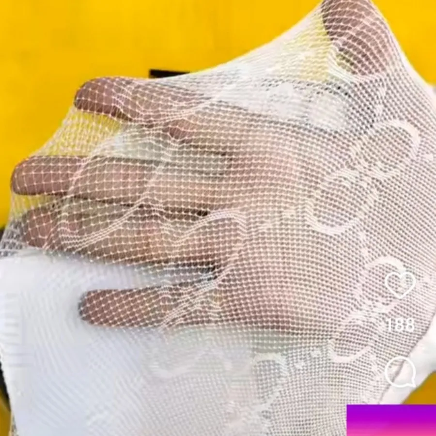 جوراب شلواری سفیدطرح گوچی