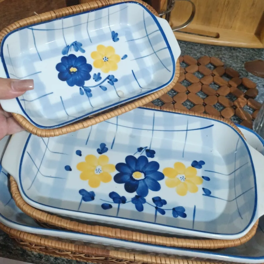 ظروف سه تکه گلپنبه ای