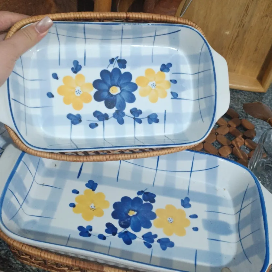 ظروف سه تکه گلپنبه ای