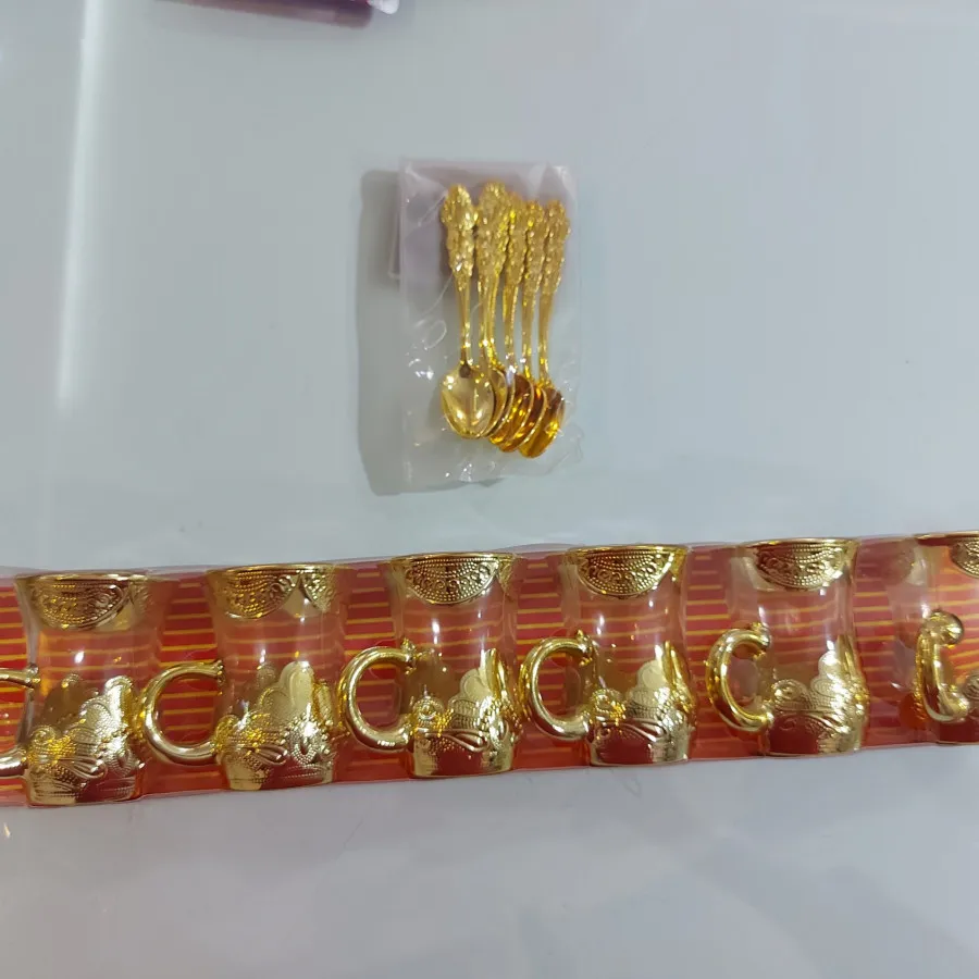 قهوه خوری،سینی،قاشق