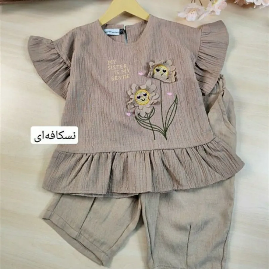 تیشرت شلوارک گل