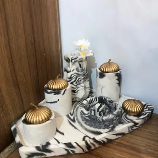 ست پنج تیکه سنگ مصنوعی