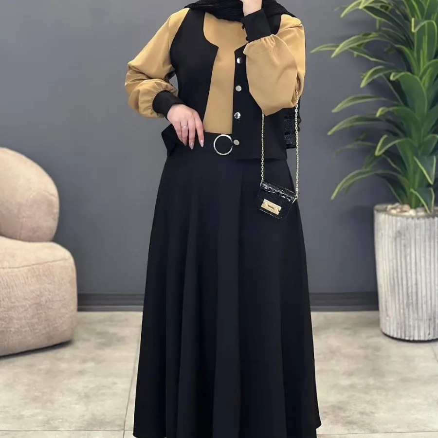 شومیز-دامن-جلیقه