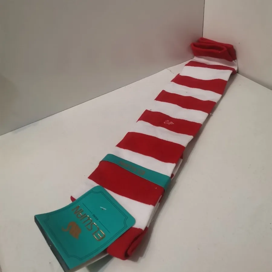 جوراب بلندطرح آب‌نبات قرم