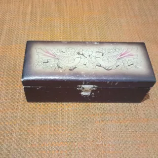 جعبه و جا کاردی چوبی