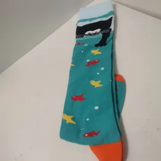 جوراب آبی بلند ال سوان