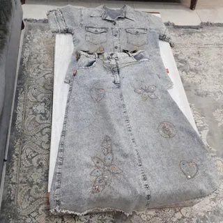 بلوز  و دامن جین