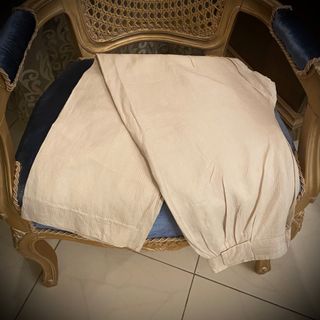 شلوار لینن کرمی اورجینال