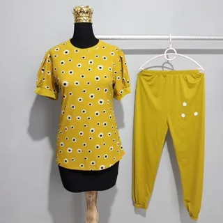 تیشرت شلوار گل بابونه