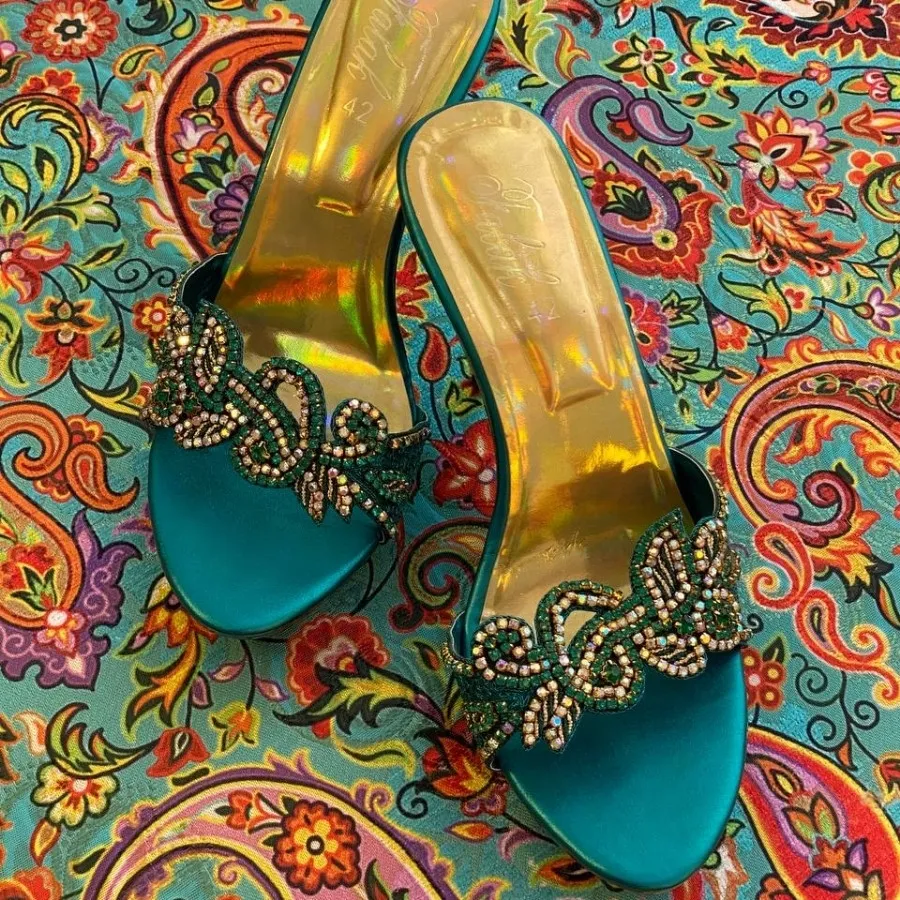 کفش مجلسی سبز
