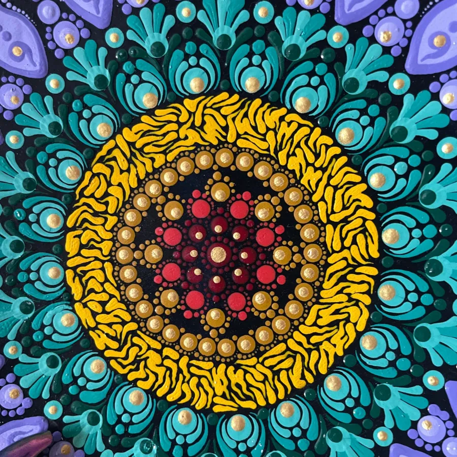بشقاب سفالی کاردست