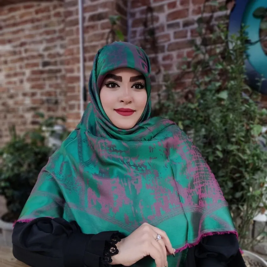 روسری ابریشم ژاکارد