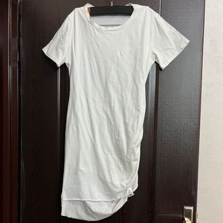 تیشرت لانگ سفید کاملا نو