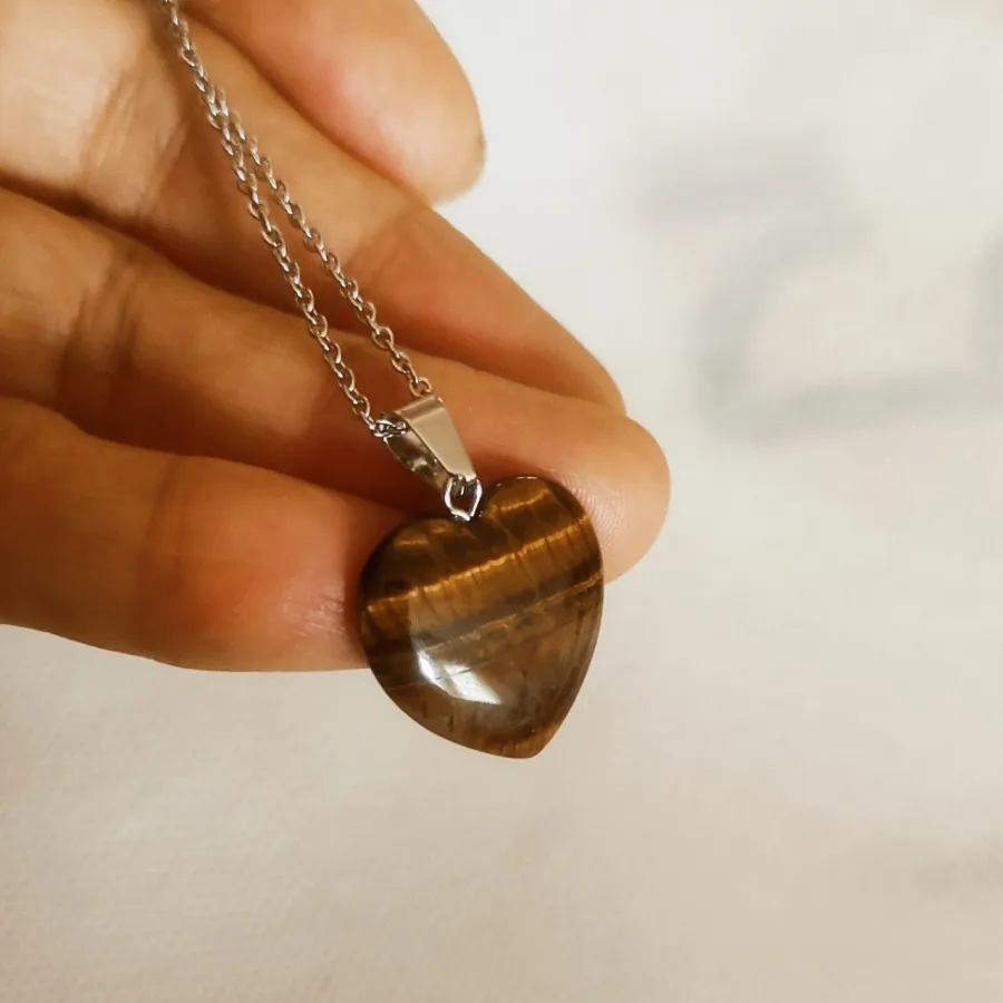 گردنبند سنگ قلبی