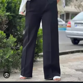 شلوار راسته نیم بگ مازرات