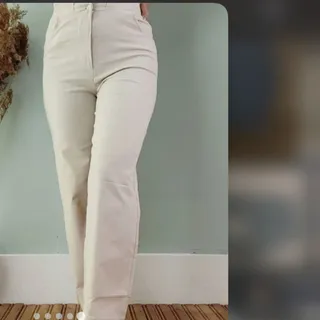 شلوار راسته کتان