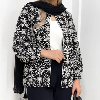 کت لینن ترک گلدوزی
