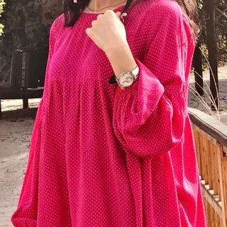 شومیز لینن خالدار