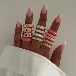 انگشترهای مینا کاری ?❤️‍