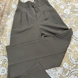 شلوار مازراتی کمر چین دار