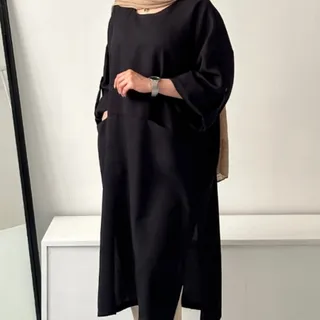 مانتو شانتون مشکی