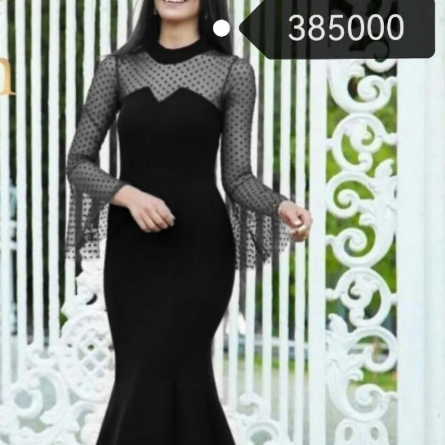 لباس مجلسی  مدل یقه تور