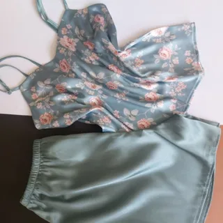 تاپ و شلوارک ساتن
