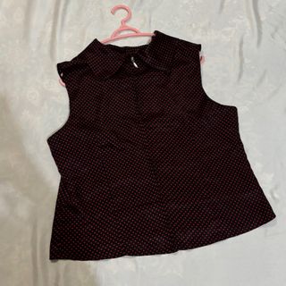 تاپ خالخالی ساتن