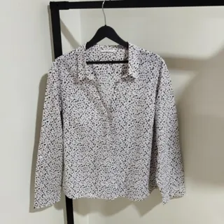 شومیز گلدار نخی