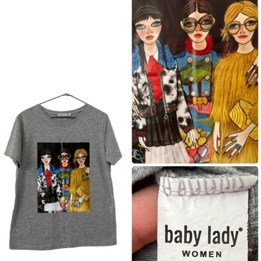 تی شرت baby lady ترک