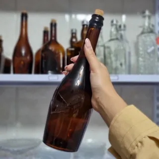 انواع بطری قهوه ای و شفاف