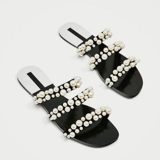 صندل مرواریدی مجلسی zara