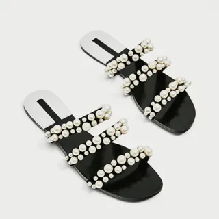 صندل مرواریدی مجلسی zara