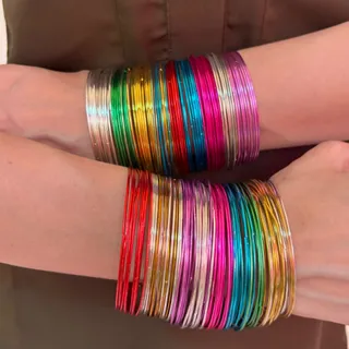 النگو فلزی پاکستانی رنگی