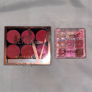 رژ گونه و سایه چشم