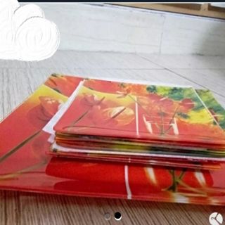 ست میوه خوری طرح آنتوریوم